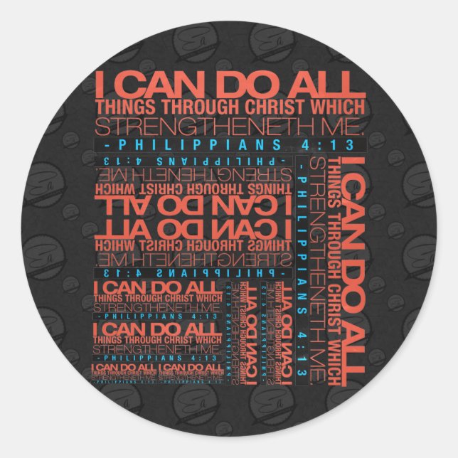Philippinen 4:13 Stickers (Vorderseite)