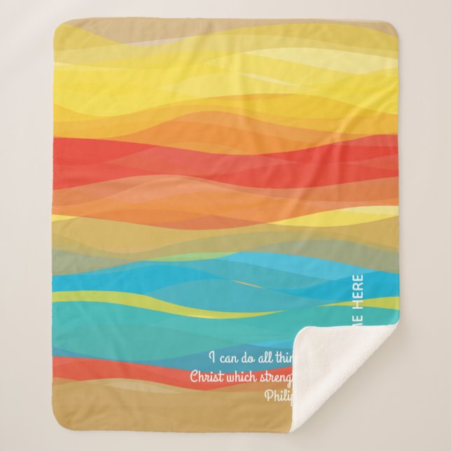 Philippinen 4:13 Wüstenwaves Sherpa Blanket Sherpadecke (Vorderseite)