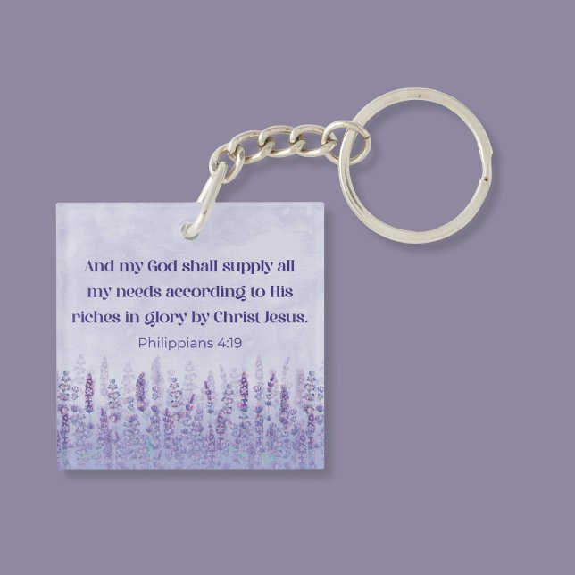 Philippinen 4:19 Bibel Verse Mein Gott wird versor Schlüsselanhänger (Von Creator hochgeladen)