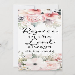 Philippinen 4:4 Ermutigungskarte Dankeskarte