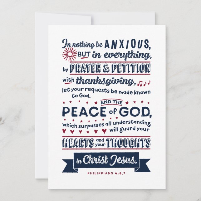 Philippinen 4:6, 7 (Vorderseite)