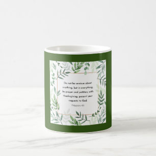 Philippinen 4:6, Bibelverse, Kaffeetasse