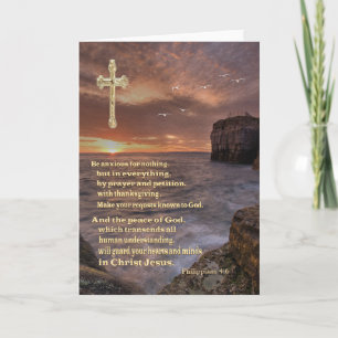 Philippinen 4:6 christliche Karte