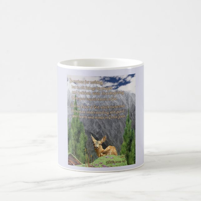 Philippinen 4:6 christliche Tasse (Mittel)