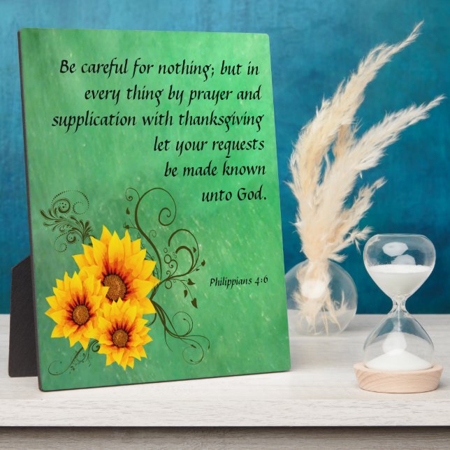 Philippinen 4:6 Plaque Fotoplatte (Seite)