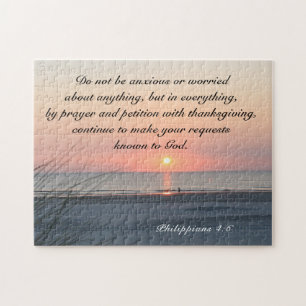 Philippinen 4:6 Sei nicht ängstlich oder besorgter Puzzle