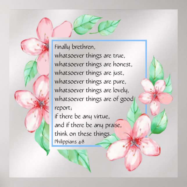 Philippinen 4:8 poster (Vorne)