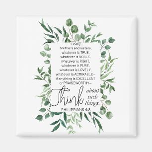 Philippinen 4:8 Was auch immer ist Noble Eukalyptu Magnet