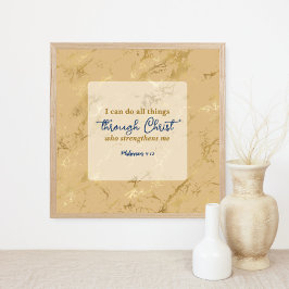 Philippinen 4 Ich kann alles durch Christus tun Poster