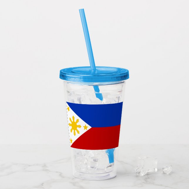 Philippinen Acryltrinkbecher (Vorderseite Ice)