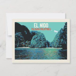 Philippinen, El Nido Wunder der Natur, Palawan Postkarte