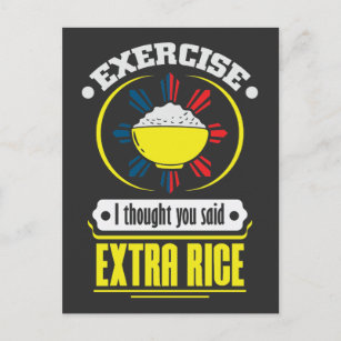 Philippinen - Extra Rice Feinschmecker Pub Postkarte