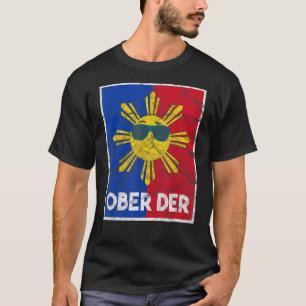Philippinen Filipina Pride Filipino Proud Flag Obe T-Shirt