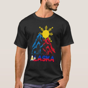 Philippinen Filipino Alaska Eisfahne Alas T-Shirt