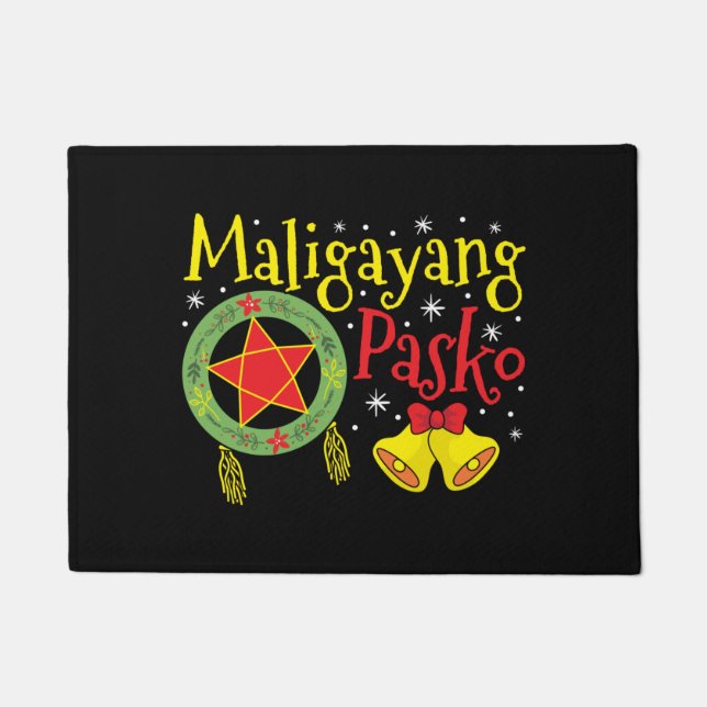 Philippinen Filipino Christmas Maligayang Pasko Fußmatte (Vorderseite)
