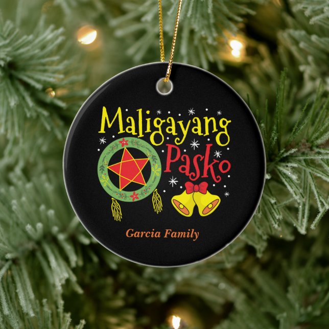 Philippinen Filipino Christmas Maligayang Pasko Keramik Ornament (Baum)