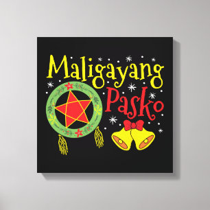 Philippinen Filipino Christmas Maligayang Pasko Leinwanddruck