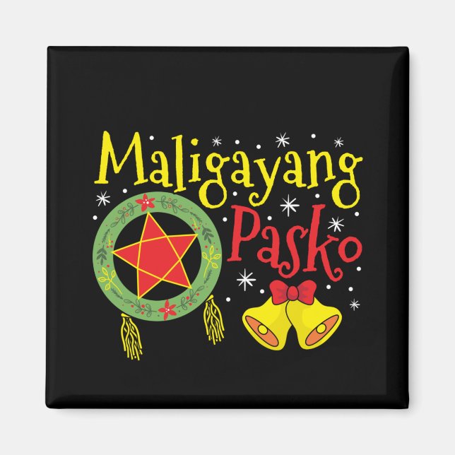 Philippinen Filipino Christmas Maligayang Pasko Magnet (Vorne)