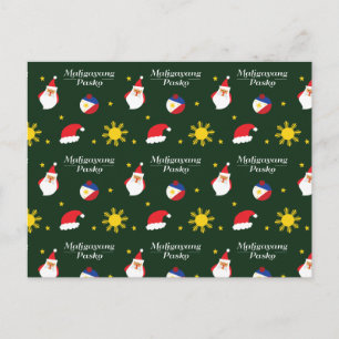 Philippinen Filipino Christmas Maligayang Pasko Postkarte