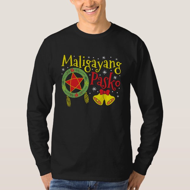 Philippinen Filipino Christmas Maligayang Pasko T-Shirt (Vorderseite)