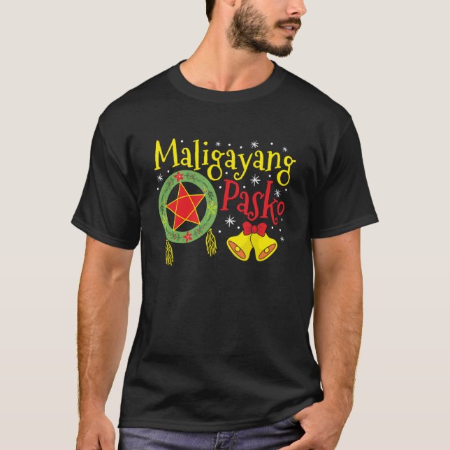 Philippinen Filipino Christmas Maligayang Pasko T-Shirt (Vorderseite)