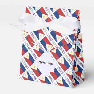 Philippinen Filipino Flag Fliesen Persönlicher Nam Geschenkschachtel