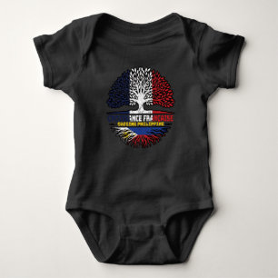 Philippinen Filipino Flag Frankreich Tree Roots Fl Baby Strampler