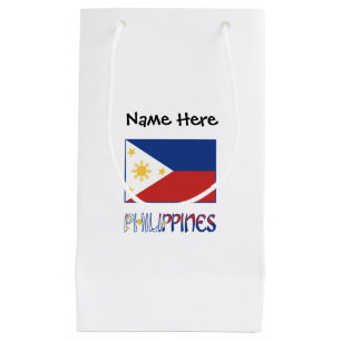 Philippinen Filipino Flag Personalisiert Kleine Geschenktüte