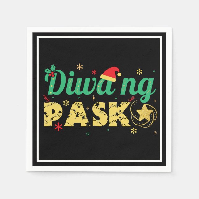 Philippinen Filipino Geist der Weihnachten Serviette (Vorderseite)