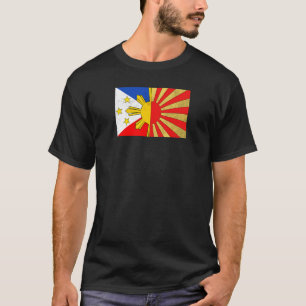 Philippinen Filipino Japan Japan Japino Flag Flag T-Shirt
