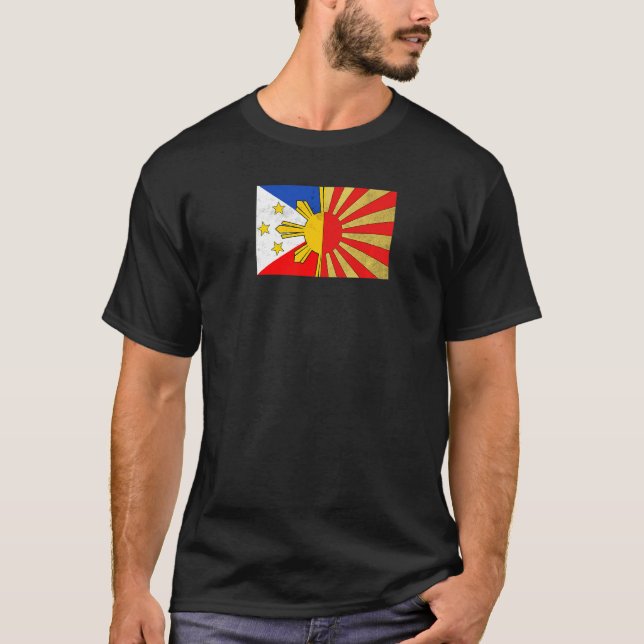 Philippinen Filipino Japan Japan Japino Flag Flag T-Shirt (Vorderseite)