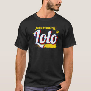 Philippinen Filipino Lolo Pater Flag Bester Vater T-Shirt