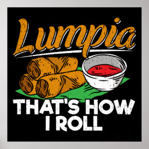 Philippinen Filipino Lumpia Lebensmittelgeschenk - Poster