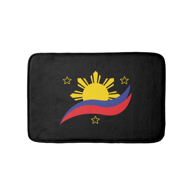 Philippinen Filipino Pinoy Flag Badematte (Vorderseite)