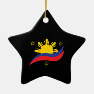 Philippinen Filipino Pinoy Flag Keramik Ornament