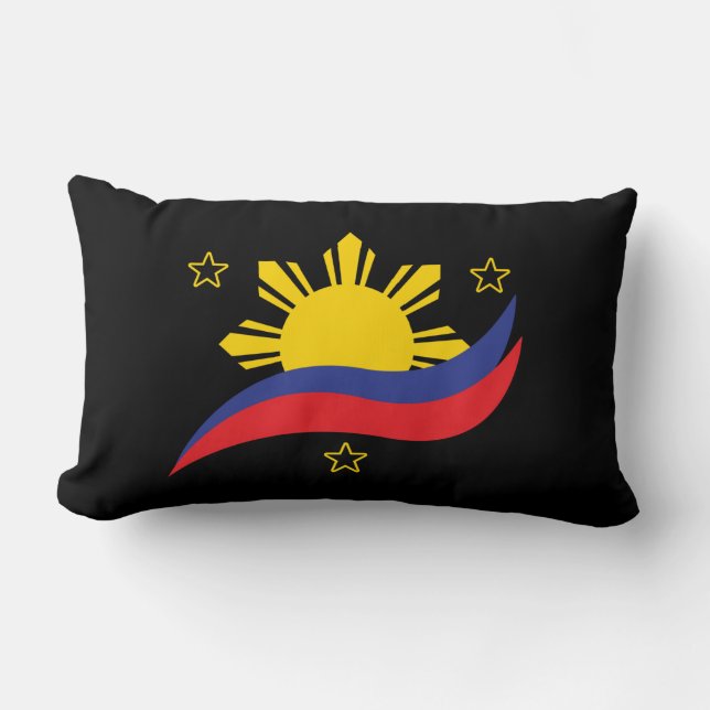 Philippinen Filipino Pinoy Flag Lendenkissen (Vorderseite)