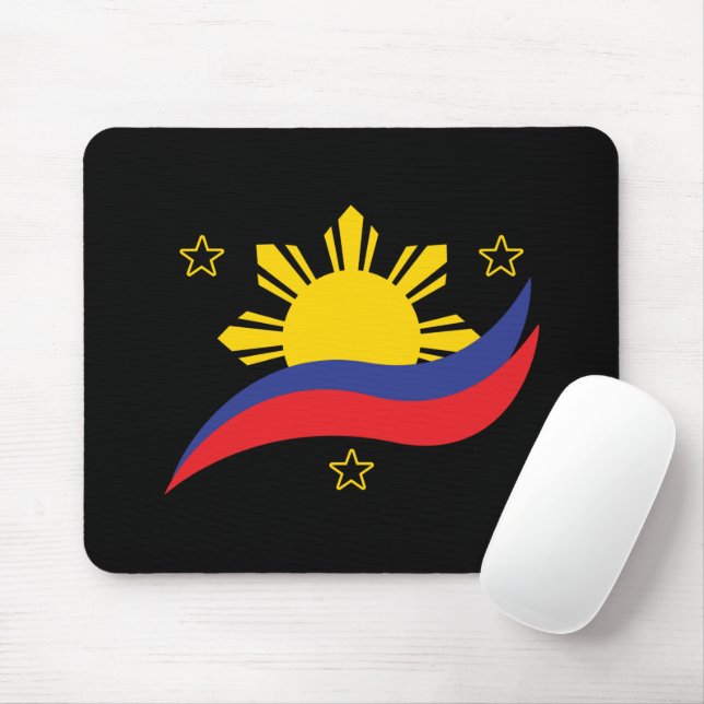 Philippinen Filipino Pinoy Flag Mousepad (Mit Mouse)