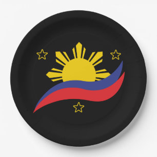Philippinen Filipino Pinoy Flag Pappteller