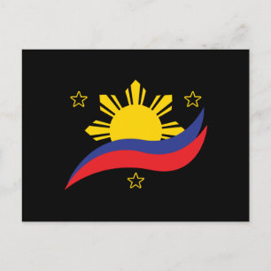 Philippinen Filipino Pinoy Flag Postkarte