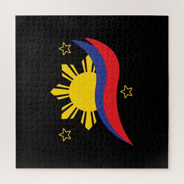Philippinen Filipino Pinoy Flag Puzzle (Vertikal)