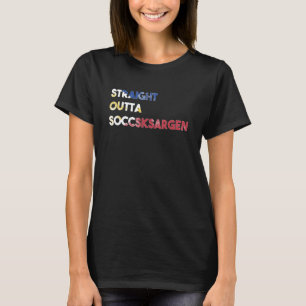Philippinen Filipino Stolz Straight Outta Soccsksa T-Shirt