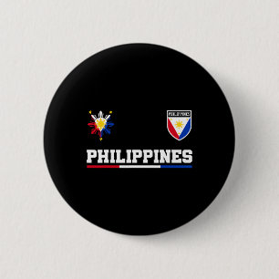 Philippinen Filipino Urlaub Vintage Souvenir Mann Button