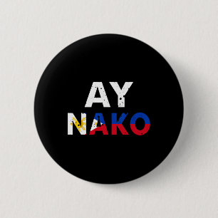 Philippinen Filipino Urlaub Vintage Souvenir Mann Button