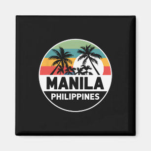 Philippinen Filipino Urlaub Vintage Souvenir Mann Magnet