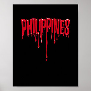 Philippinen Filipino Urlaub Vintage Souvenir Mann Poster