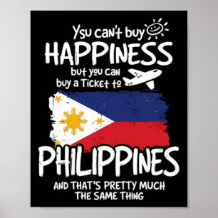 Philippinen Filipino Urlaub Vintage Souvenir Mann Poster
