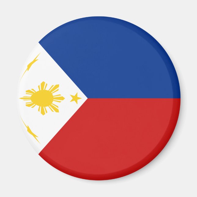 Philippinen Fisheye Flag Magnet (Vorne)