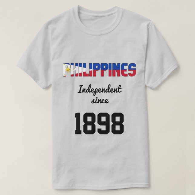 Philippinen Flag Independence Celebration T-Shirt (Design vorne)