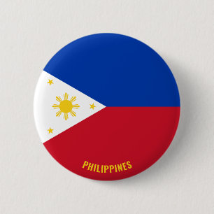 Philippinen Flag Niedlich Patriotic Button