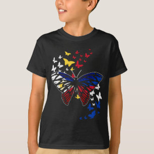Philippinen Flag Pinoy Filipino Animal Butterfly P T-Shirt